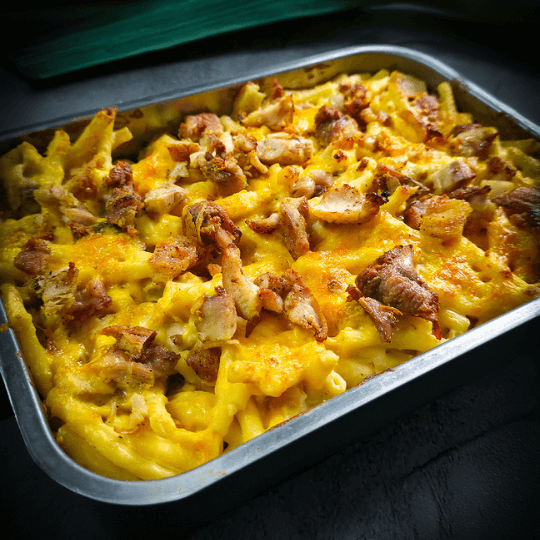 Mac 'n cheese 'n chicken ovenschotel met kip, volkoren pasta en groenten – Keurslager De Meulder