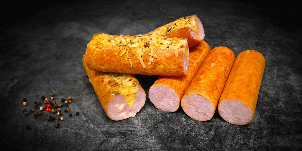 Grillworst met gesmolten kaas van Keurslager De Meulder