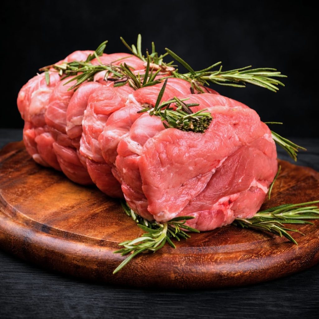 Kalfsgebraad van Belgisch witblauw kalfsvlees met rozemarijn – vers bij keurslager in Brasschaat